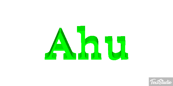 Ahu Text effect