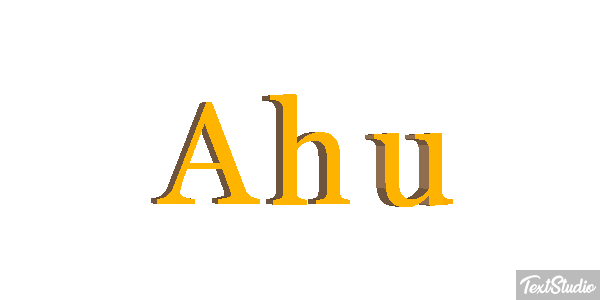 Ahu Text effect