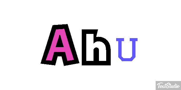 Ahu Text effect
