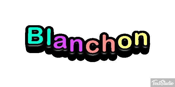 Blanchon Effet de texte