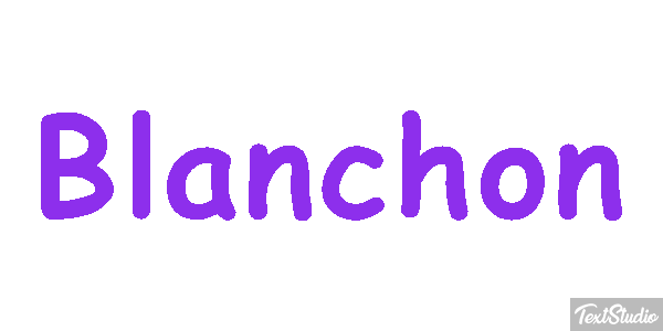 Blanchon Effet de texte