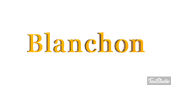 Blanchon Effet de texte