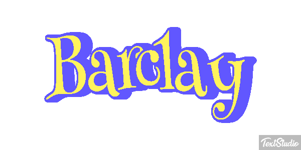 Barclay Text effect