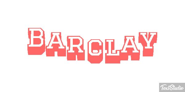 Barclay Text effect