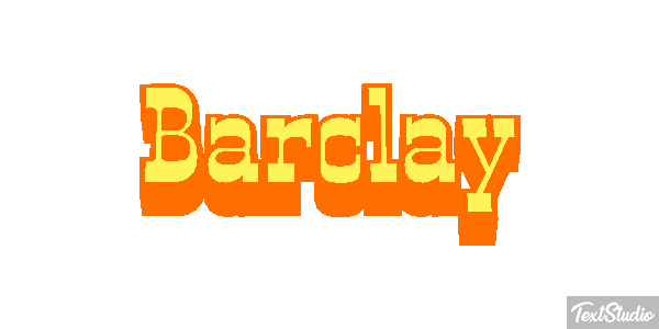 Barclay Text effect