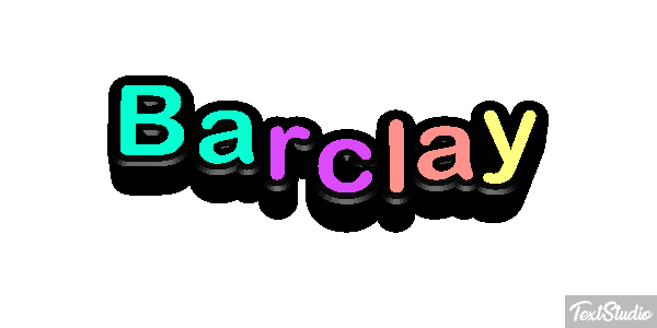 Barclay Text effect
