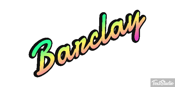 Barclay Text effect