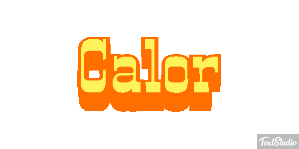 Calor Efecto de texto