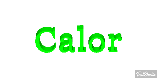 Calor Efecto de texto