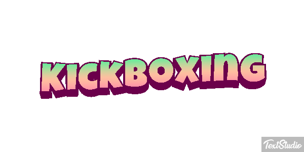 Kickboxing Efecto de texto