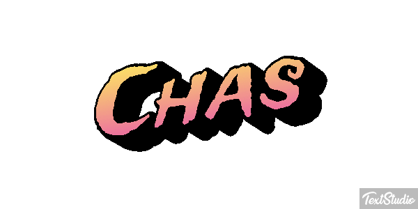 Chas Текстовый эффект