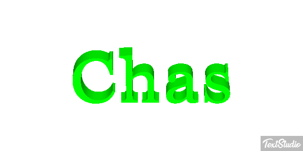 Chas Текстовый эффект