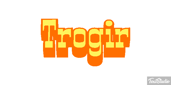 Trogir Текстовый эффект