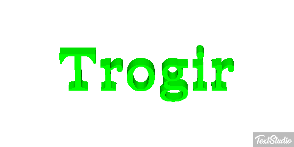 Trogir Текстовый эффект