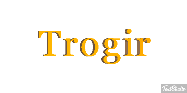 Trogir Текстовый эффект