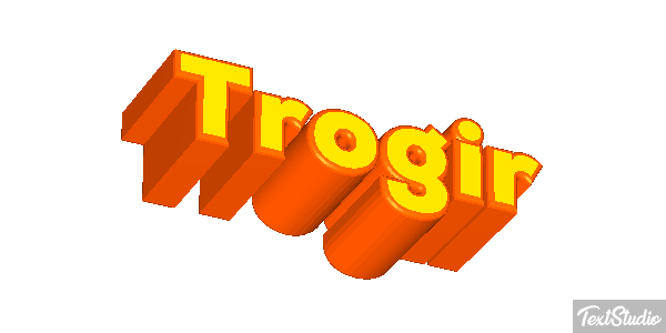 Trogir Текстовый эффект