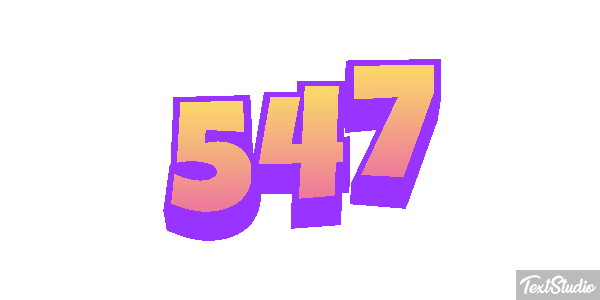 547 Efecto de texto