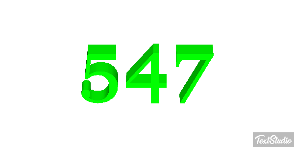 547 Efecto de texto