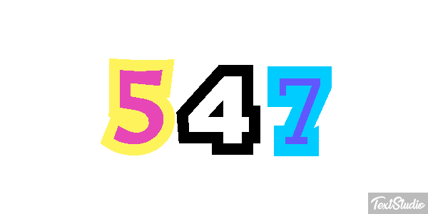 547 Efecto de texto