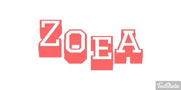 Zoea Effetto testo