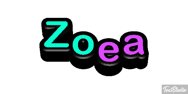 Zoea Effetto testo