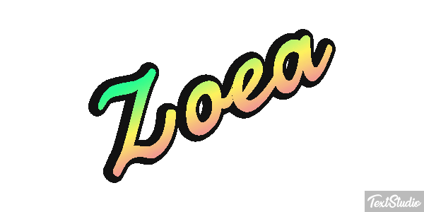 Zoea Effetto testo