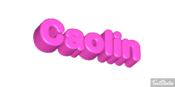 Caolin Text effect