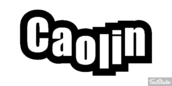 Caolin Text effect