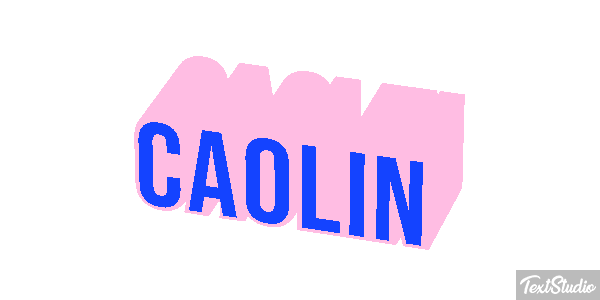 Caolin Text effect