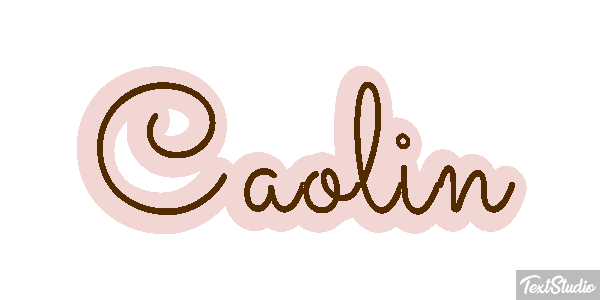 Caolin Text effect