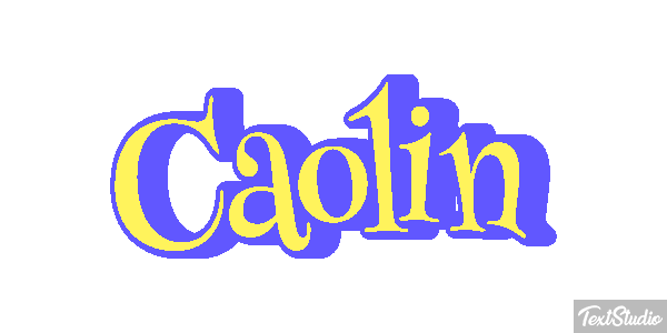 Caolin Text effect