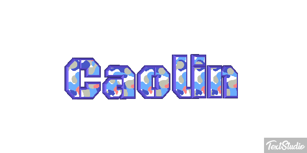 Caolin Text effect