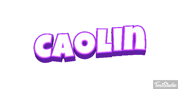 Caolin Text effect