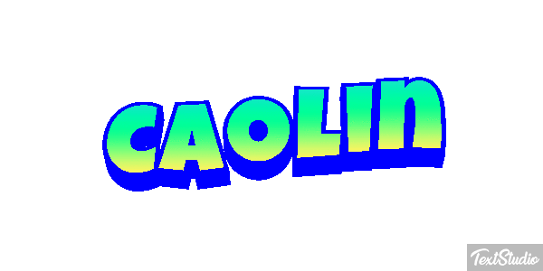 Caolin Text effect