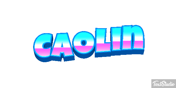 Caolin Text effect