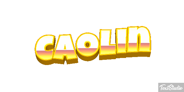 Caolin Text effect