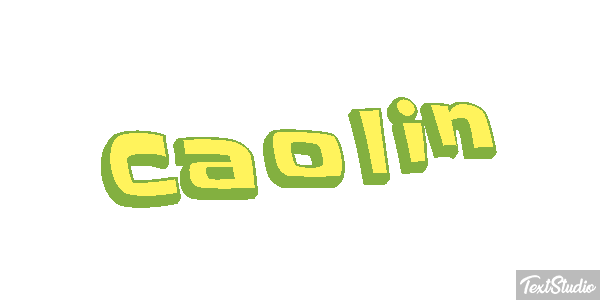 Caolin Text effect