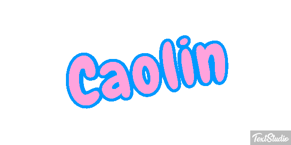Caolin Text effect