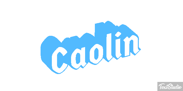 Caolin Text effect