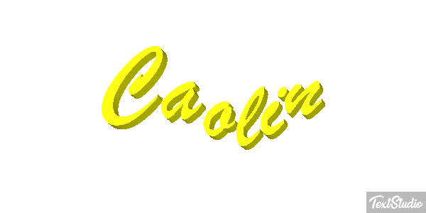 Caolin Text effect