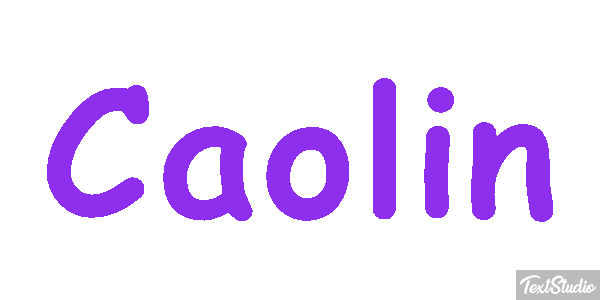 Caolin Text effect