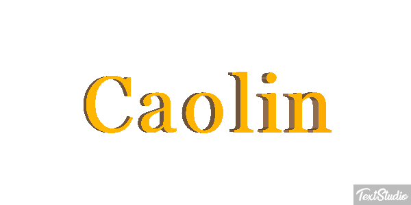Caolin Text effect