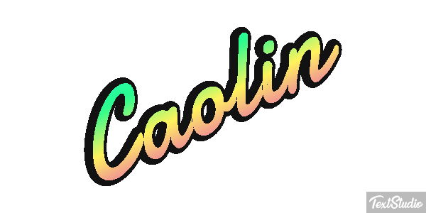 Caolin Text effect