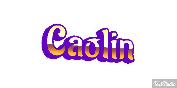 Caolin Text effect