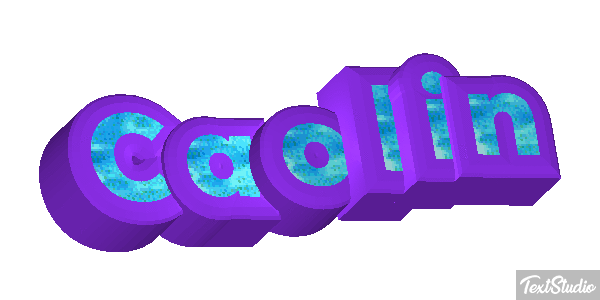 Caolin Text effect