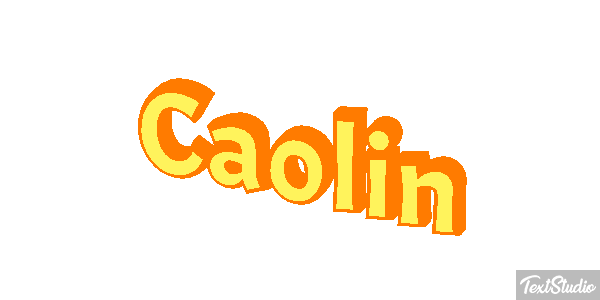 Caolin Text effect