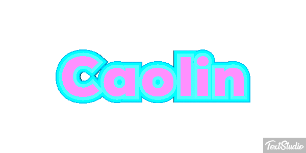 Caolin Text effect