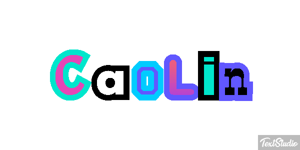 Caolin Text effect