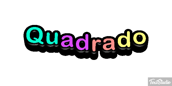 Quadrado Text effect