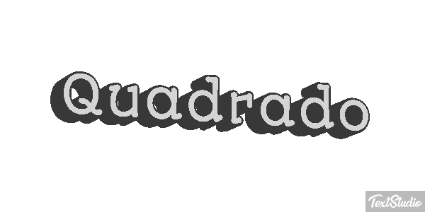 Quadrado Text effect